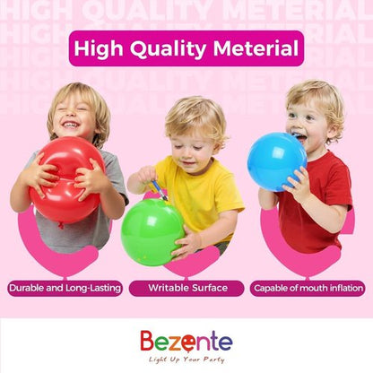 Bezente 36-Inch Red Giant Balloons - Jumbo Round Latex Balloons for Weddings, Birthdays & Parties