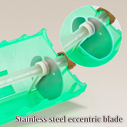 Moongiantgo Commercial Hand Scallion Cutter Green Onion Chopper Shredder Slicer, Stainless Steel Blade, Make 3MM Chopped Scallions/Green Onions/Spring Onions/Leeks/Cilantro/Garlic (Hand Crank)