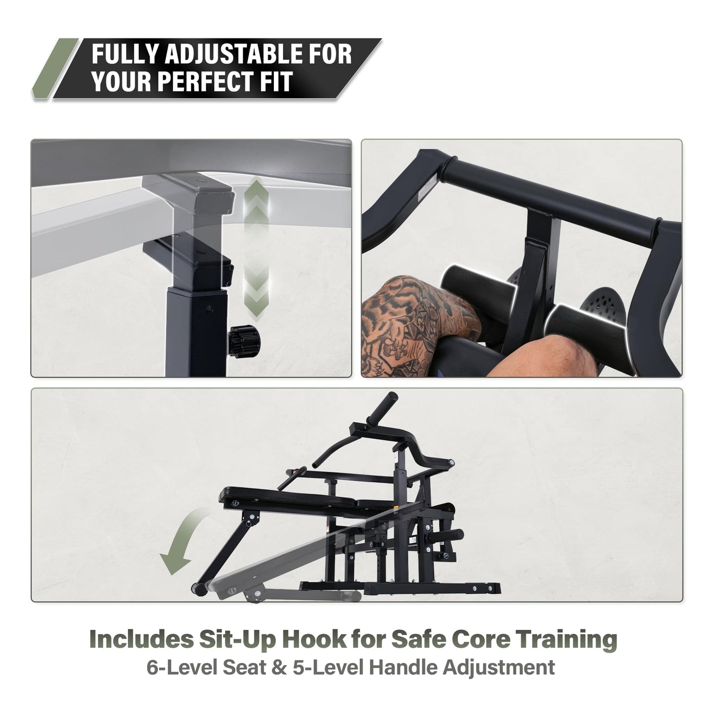 Major Fitness P1 Bench Press Machine with Independent Arms – Adjustable Flat & Incline Bench Press for Chest & AB Workouts – Perfect Home Gym Equipment (P1 Bench Press Rack)
