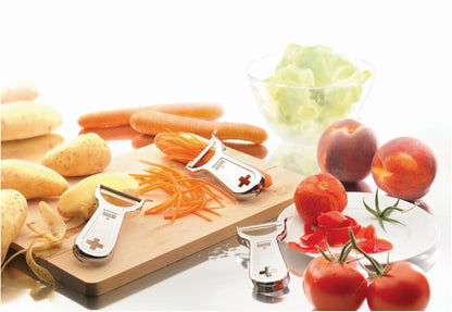 Kuhn Rikon Swiss Metal Peeler 4”, Stainless Steel