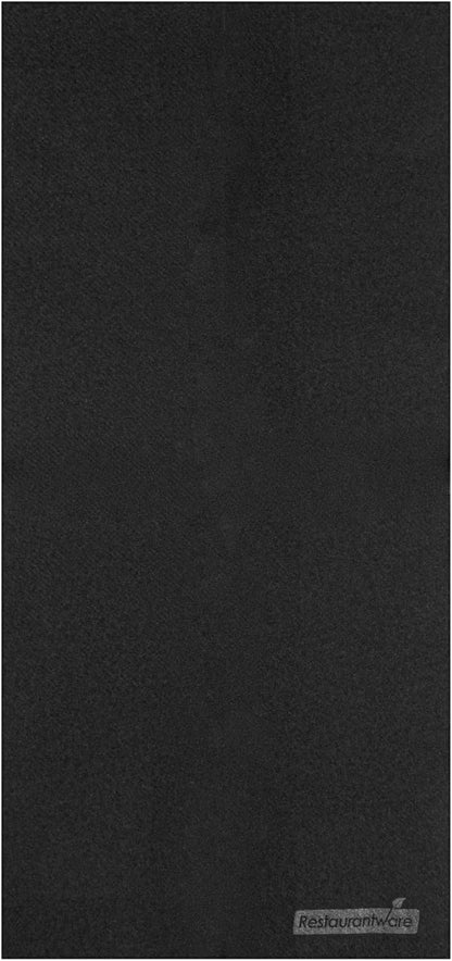15.8 7.9 Inch 50 Luxenap X Linen-Feel Guest Towels, Hand Towels - Fold, Air-Laid, Black Paper Dinner Napkins