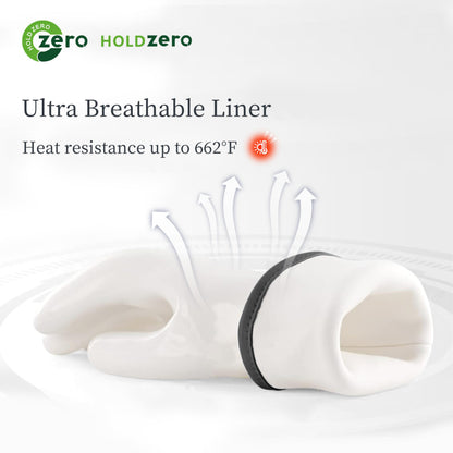 Heat Resistant Oven Gloves for Kitchen Baking Food Contact Grilling Gloves White, Small