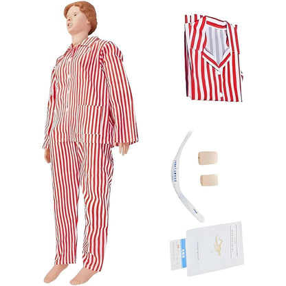 Nursing Skills Training Manikin Medical Mannequin for Training, Medical Mannequin for Training for Clinical Skills Training and Patient Care Teaching Education Pratice (Male)(Female)