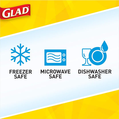 GladWare Soup & Salad Storage, Medium Rectangle, 24 Oz, 5 Count