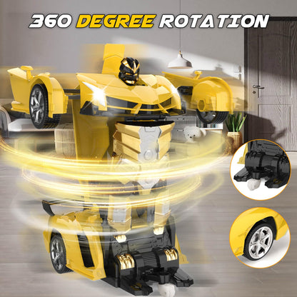 Britik Transform Remote Control Car Toy for Kids 4 5 6 7 8, Remote Control Car for Boys 4-7, Transform Cars for Boys 4-6, Toy Car 5 Year Old Boy, Toys for 3 4 5 6 7 8 9 10 11 12 Years Old Boy