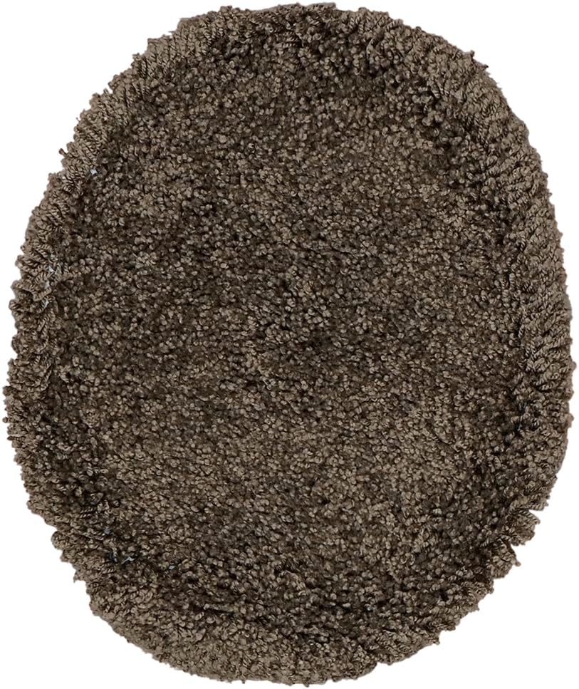 Garland Rug 3 Set Set Serendipity Brown Chocolate Piece (Toilet Cover, Contour Rug, Bath Rug) Shaggy Nylon Washable