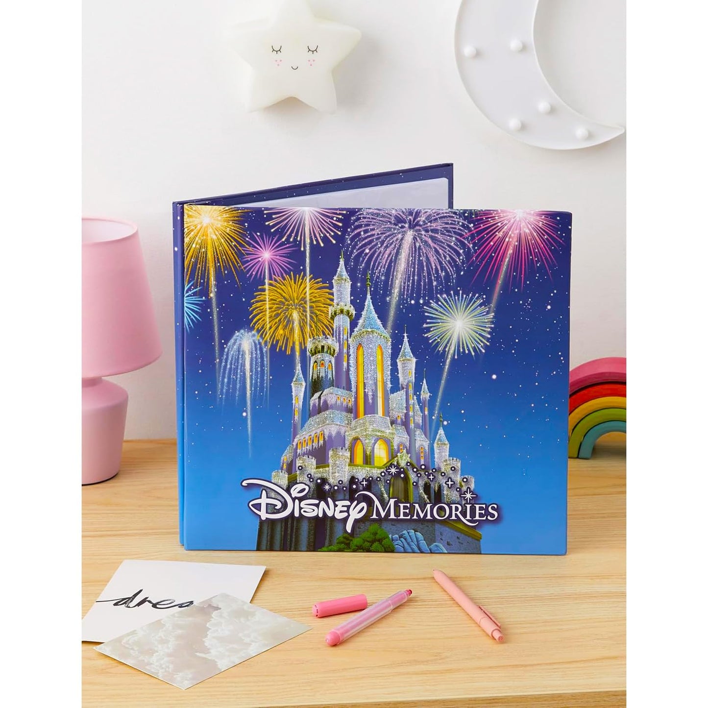 Disney Scrapbook Album - Bundle with 12" x 12" Travel Photo Book for Souvenirs, Memories, Family Travel, More Plus Stickers | Disney Memory Photo Scrapbook