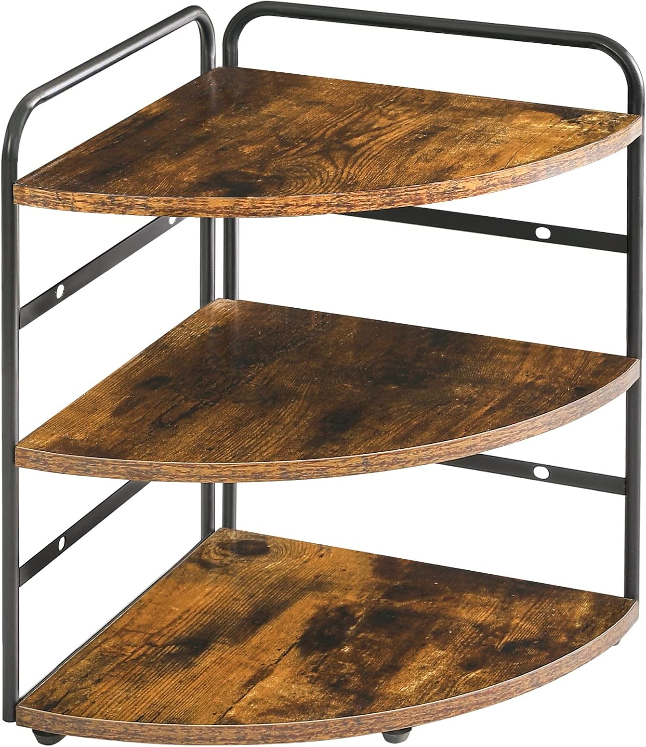 Counter 3-Tier Brown,TWJ002H IBUYKE Corner Shelf, Kitchen Organizer, Bathroom Vanity Trays, Spice Rack for Small