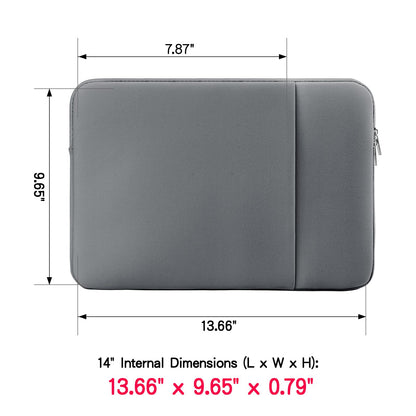 RAINYEAR 13 Inch Laptop Sleeve Compatible 13.3" MacBook Air/Pro M1 M2 M3 M4 A3240 A3113 A2681 A2337 A1932 A2179 A2338 A1706 A1708 Case Bag with Front Pocket Accessories Pouch (Red, Upgraded Version)