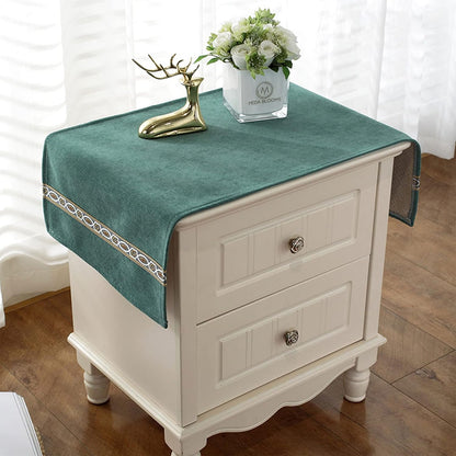 Bedside Tablecloth Table Dustcover End Tablecover Bedside Tabletop Home Decoration Fabric Tablecloth Bedside Table