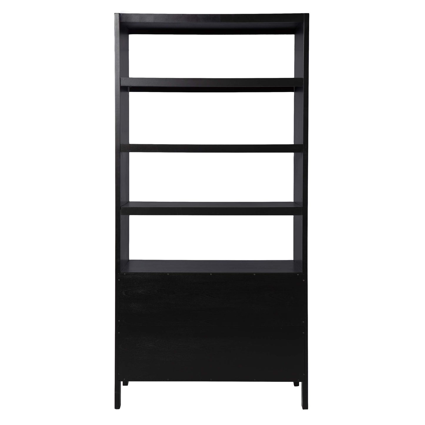 SEI Furniture Carondale Bookcase/Storage Shelf, Black and Gold