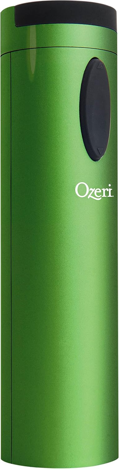 Ozeri Fascina Electric Wine Bottle Opener and Corkscrew in Lime Green, Perfect for Home and Kitchen Use