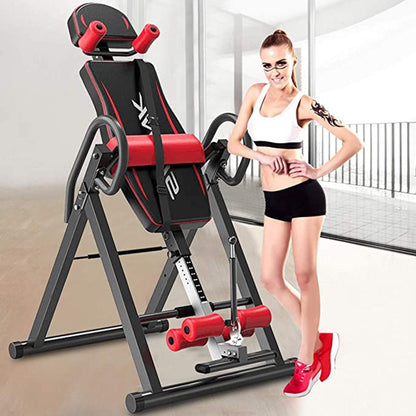 Gravity Heavy Duty Inversion Table, Back Stretcher Machine for Pain Relief Therapy, Inversion Equipment - Headrest and Adjustable Protective Strap