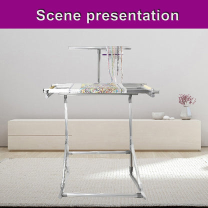 Embroidery Frame,,Embroidery Stand Cross Stitch Embroidery Stand Needlework Floor-Standing Adjustable Aluminum MaterialSuitable for Manual and Sewing