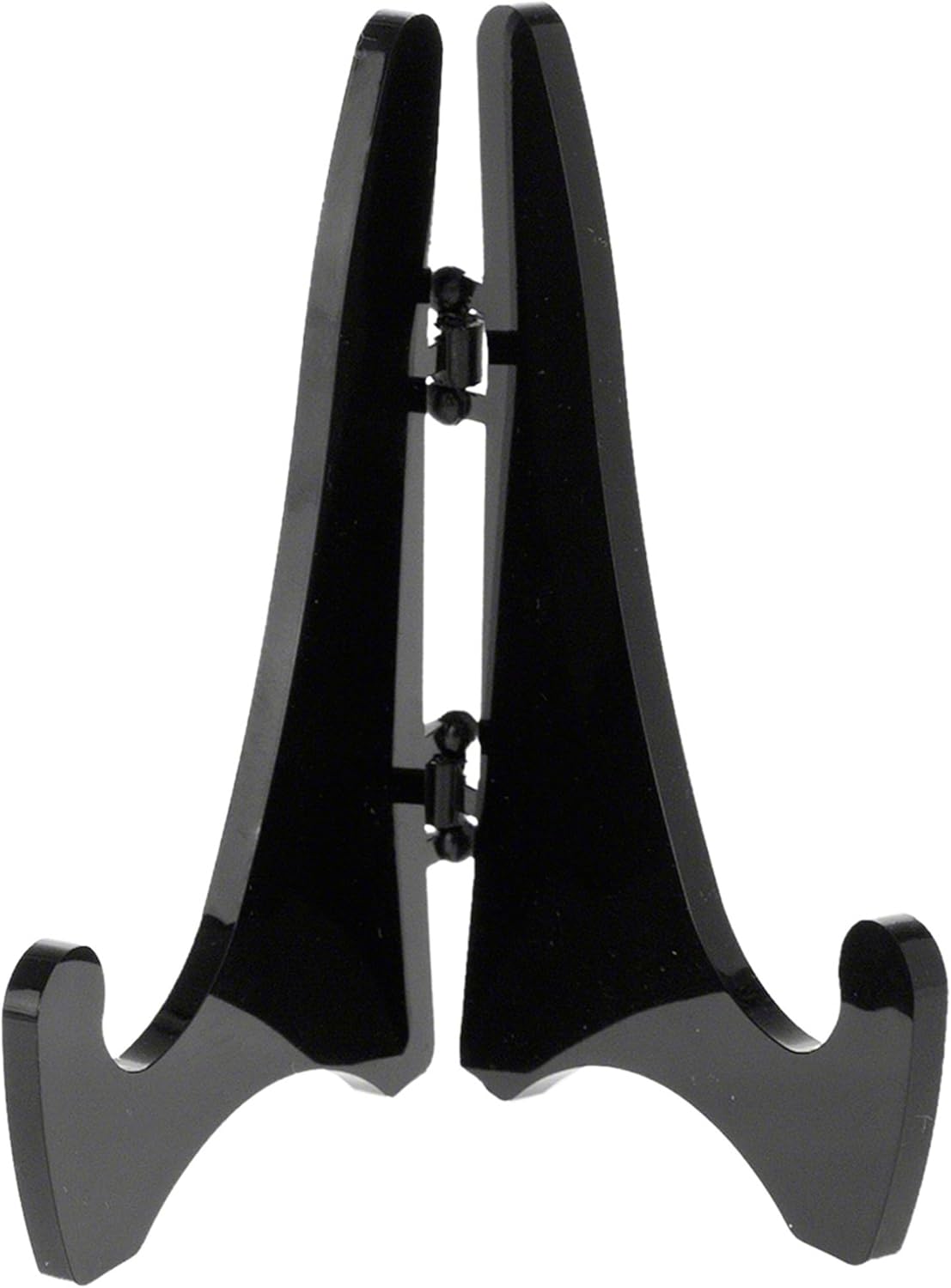 Plymor Black Acrylic Mini Adjustable Folding Display Easel, 3 Pack, 2.875" H x 2.125" D