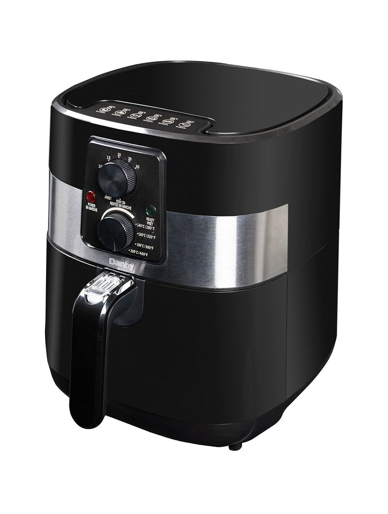 Danby DBAF03224BD11 3.2 Qt./3.5 L Air Fryer in Black with Timer, Adjustable Temperature, and Removeable Basket