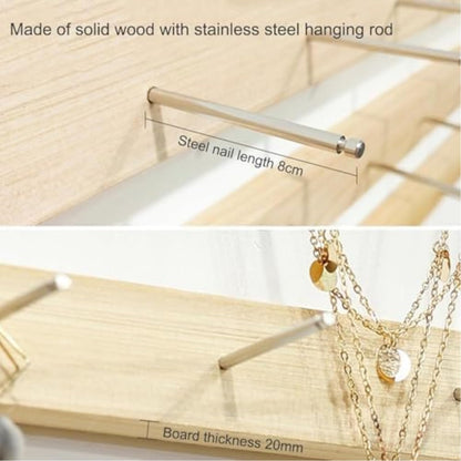 HOTAPEPU Wall Mounted Jewelry Organizer - 3 Piece Hanging Display Rack for Bracelets, Rings Bangles - Perfect for Retail Jewelry Store Displays Boutique Showcases~/