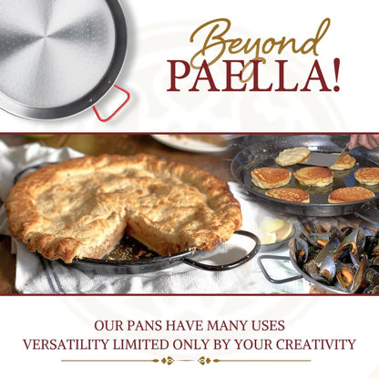 Garcima 10-Inch Carbon Steel Paella Pan, 26cm