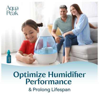 [2-Pack] Humidifier Drops for a Clean Tank - 400+ Uses - Food Grade Humidifier Cleaner - Slows Residue Accumulation and Scaling - Made in USA - Humidifier Water Treatment Cleaning Solution