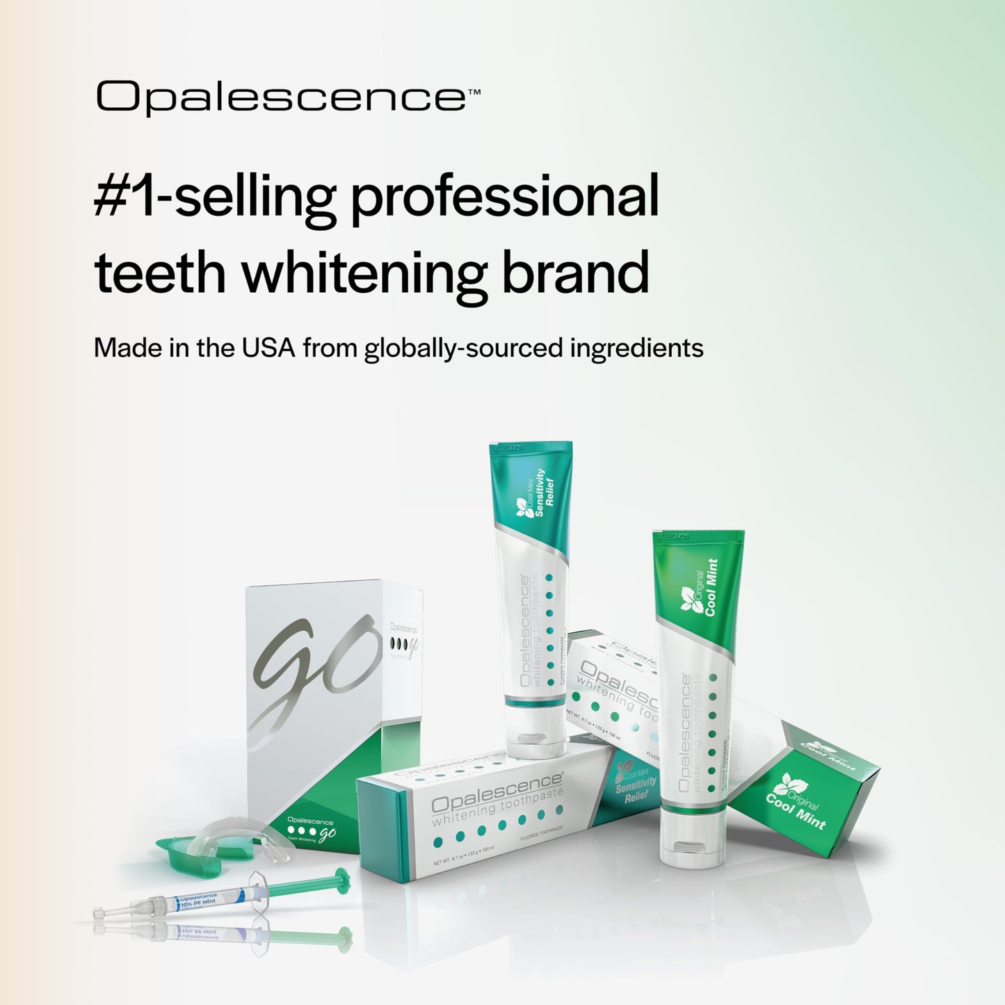 Opalescence 10% Teeth Whitening Kit - Gel Syringes Refills - Low Sensivity (2 Packs / 4 Units) - Fluoride, Carbamide Peroxide - Made in The USA by Ultradent 5211-2