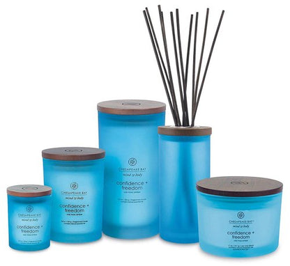 Chesapeake Bay Candle Scented Candles, Confidence + Freedom (Oak Moss Amber), Medium (2-Pack)