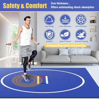 Generic X Gymnastics Training Mat Wear Resist Roll Out Wrestling Mat Anti-Slip Multi-Functional Training Blankets for Grappling Martial Art Boxing Judo