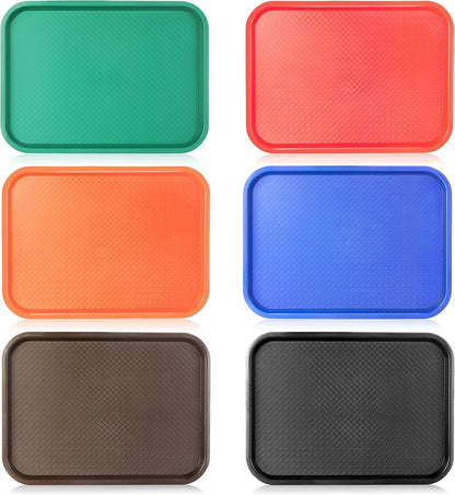 28010 6-Piece 12 16-Inch, New Star Foodservice Fast Food Tray, by Assorted Colors