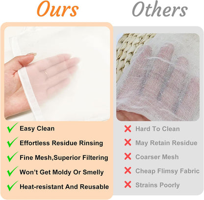Dizaolive Strainer for Juice Pulp Jelly Juice Cloth Fine Mesh Strainer Nut Milk Bag Sieve Fruit