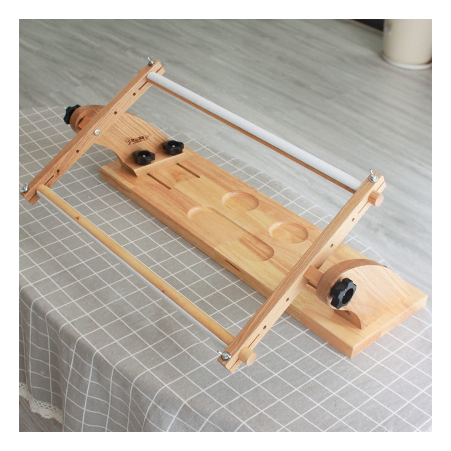 Adjustable Embroidery Stand, Wood Tapestry Cross Stitch Embroidery Frame Holder, Desktop Rotating Embroidery Kit Lap Frame, for DIY Craft Thread Sewing