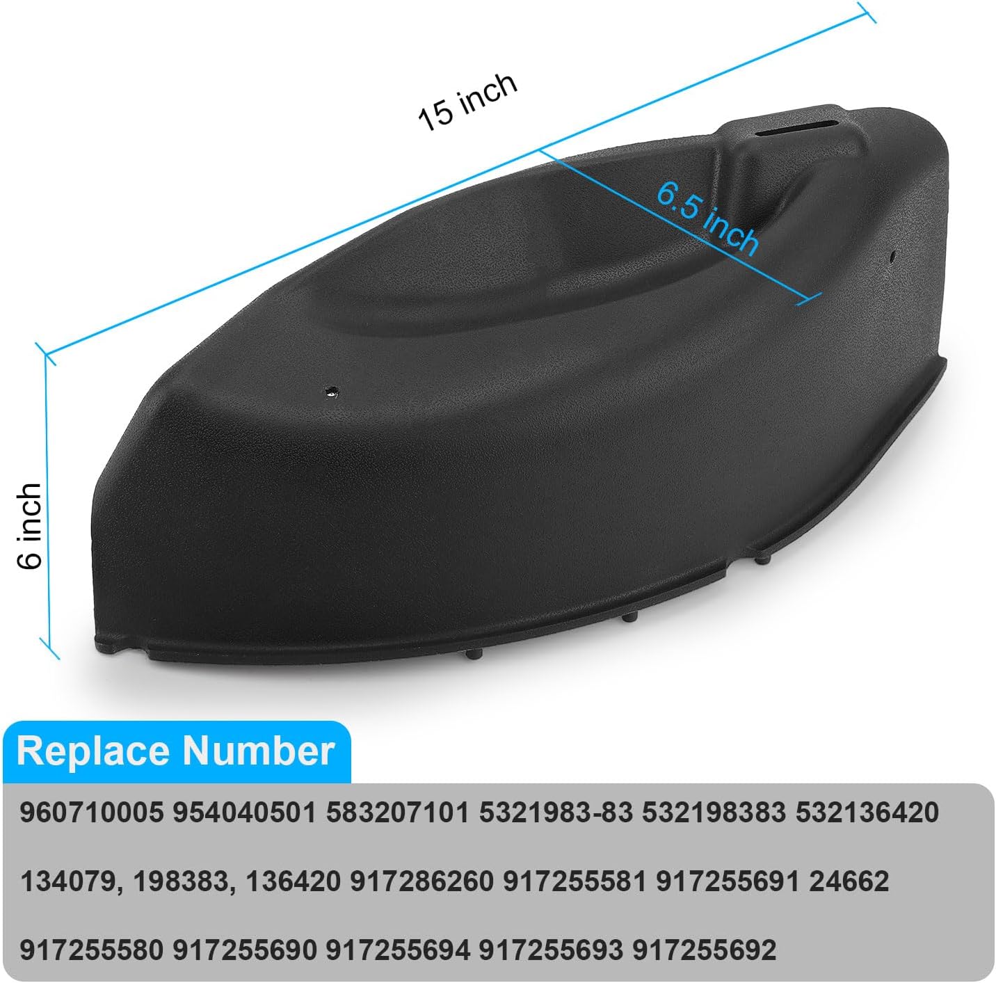 42-Inch 134079, 198383, 136420 954040501 Mulch Cover Kit Compatible with Lawn Tractor Deck for Husqvarna/Craftsman Lawn