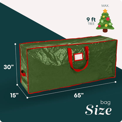 Handy Laundry Christmas Tree Storage Bag, Durable Waterproof Zippered Bag for 9 Foot Artificial Tree