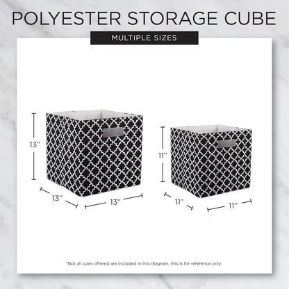 DII Small Herringbone Storage Bin Set of 2, Mauve, Non Woven Polyester