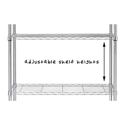 Honey-Can-Do SHF-01906 4-tier chrome shelving unit-250 lbs, 4-Tier