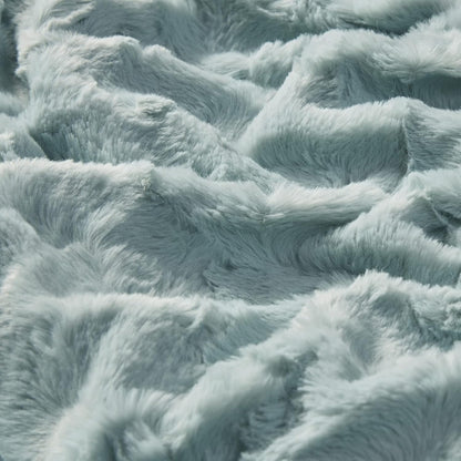 60x70 Madison Park Zuri Soft Plush Luxury Oversized Faux Fur Throw Animal Stripes Design, Faux Mink On The Reverse