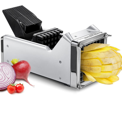Potato Cutter, Sopito Stainless Steel Blade Fry Cutter to Get 1/2 Inch French Fries, Great for Potatoes Carrots Cucumbers, Home Use