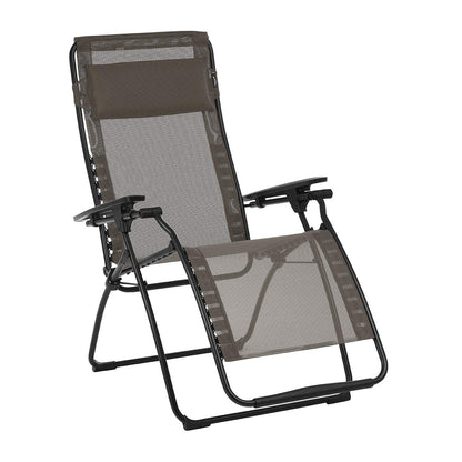 Lafuma LFM3118-8717 Futura Batyline One Size Zero Gravity Recliner Chair, Portable Outdoor Lounge Chair with Steel Frame, Graphite