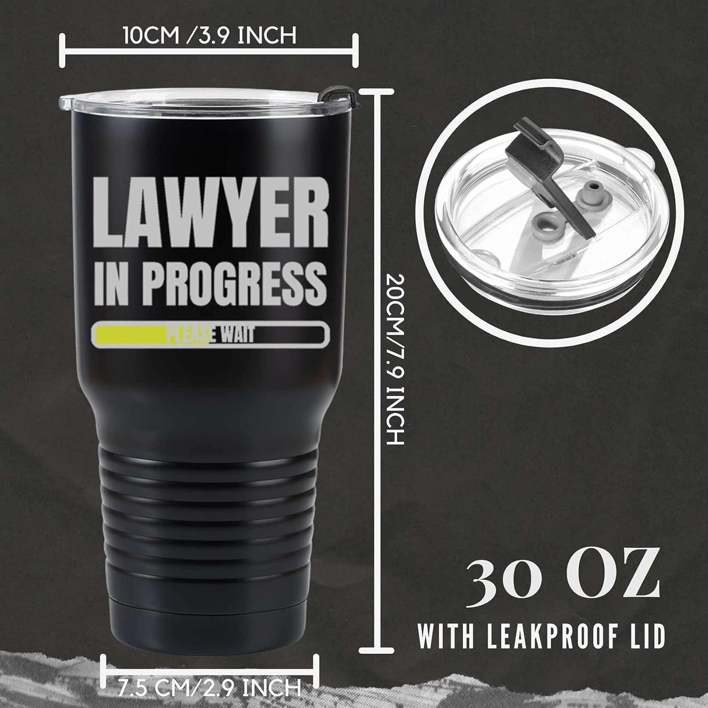 Onebttl Stainless Steel Tumbler 30 OZ - Perfect Lawyer Gifts for Men & Law School Students, Ideal for Birthdays