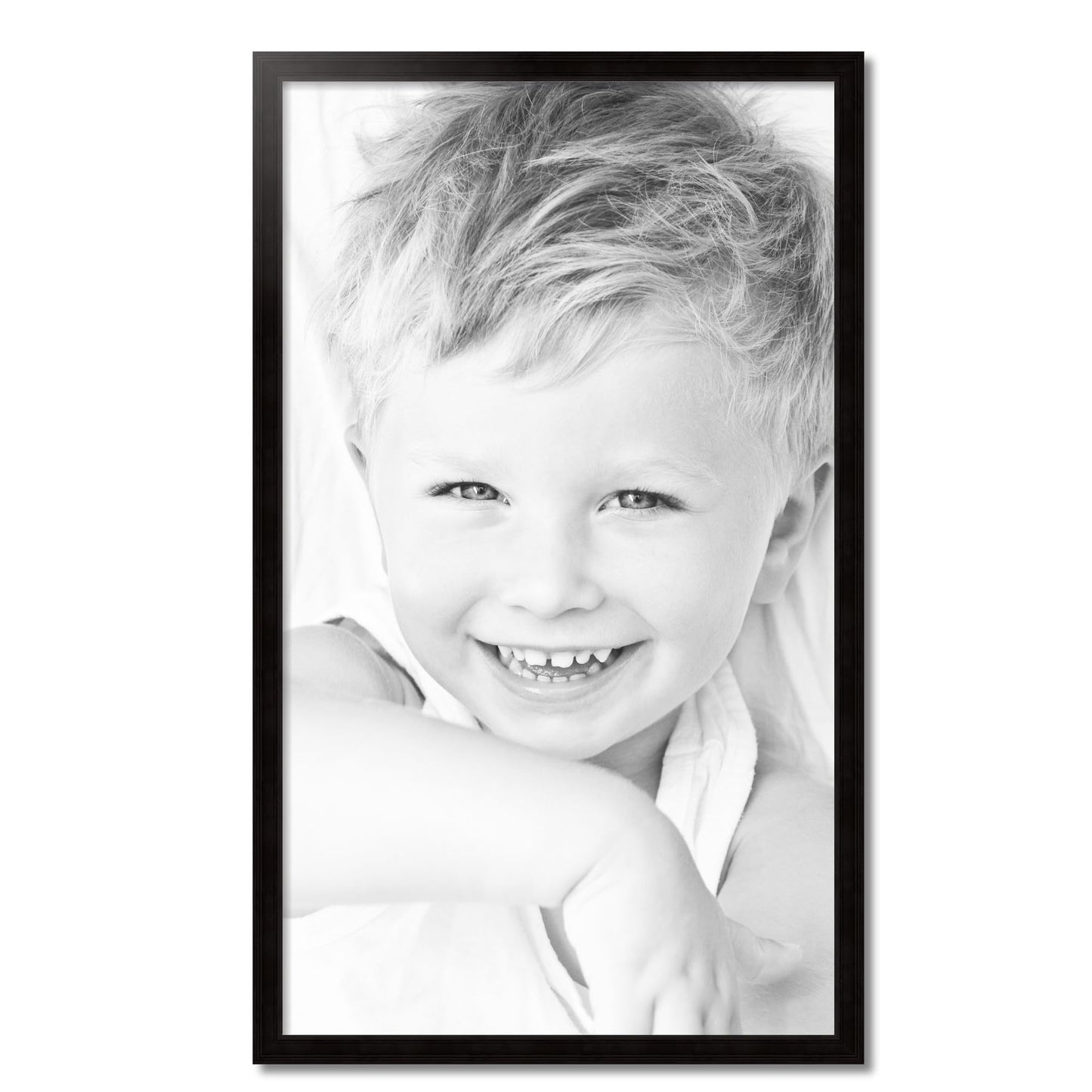 ArtToFrames 28x48 Inch Black Picture Frame, This 1.50 Inch Custom Poster Frame is Colonial Onyx - Comes with Economy Acrylic and Corrugated Backing (2WOM0066-78238-YBLK-28x48)