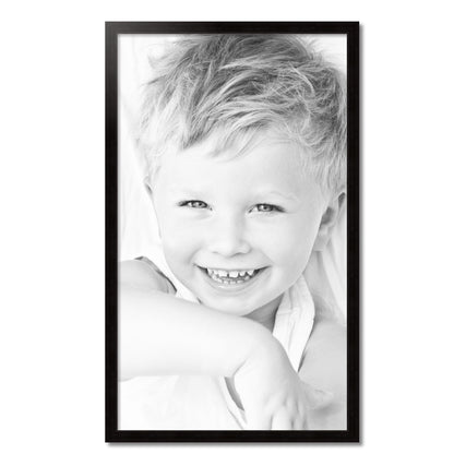 ArtToFrames 28x48 Inch Black Picture Frame, This 1.50 Inch Custom Poster Frame is Colonial Onyx - Comes with Economy Acrylic and Corrugated Backing (2WOM0066-78238-YBLK-28x48)
