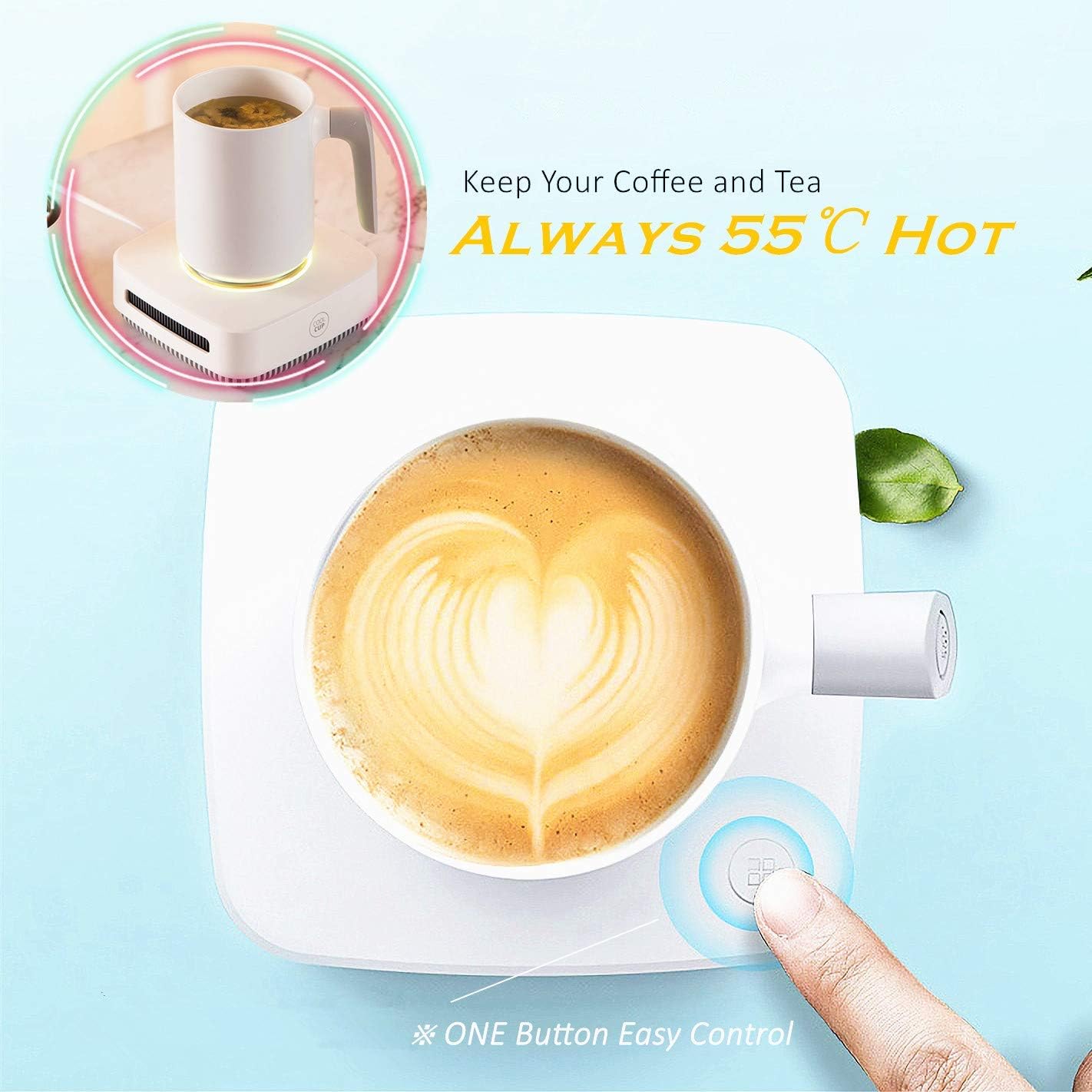 Miecux 2IN1,31 46 Cup Cooler-Coffee Warmer Desktop - Coffee Tea Drinks Mug Warmer Cooler Desktop Heating and Cooling
