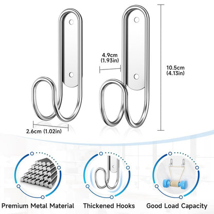 XILIMEN Ironing Board Holder Wall Mount, Durable Ironing Board Holder Stainless Steel, Space Saving Iron Board Hook for Wall Heavy Duty, for Laundry Room Livingroom Bathroom Small(Y or T Leg)