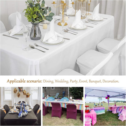 6 ManMengJi Brown Folding Chair Covers, Spandex Folding Chair Covers PCS, Banquet Chair Slipcovers for Party, Wedding