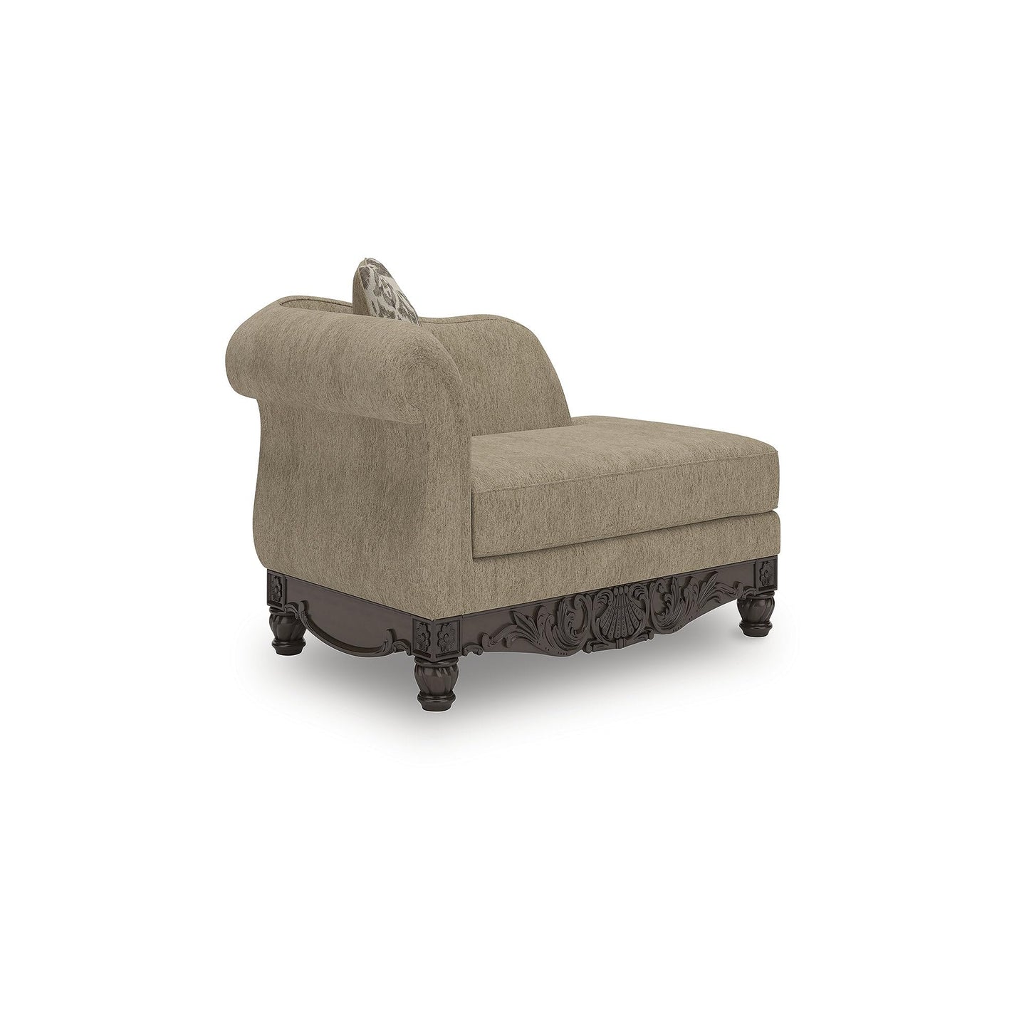 Signature Design by Ashley Havenworth Classic Anti Sag Right-Arm Facing Corner Chaise with Reversible Seat Cushion and 1 Accent Pillows, Beige & Dark Brown