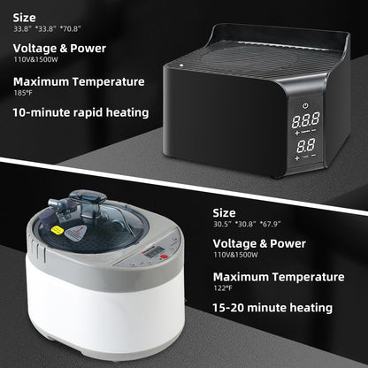 Smartmak Portable Steam Sauna, Personal Steam Sauna Box, Indoor Steam Sauna for Home, with 4L 1600W Steamer, Remote Control, Folding Chair (Orange, 33.8 * 33.8 * 65.7inch)