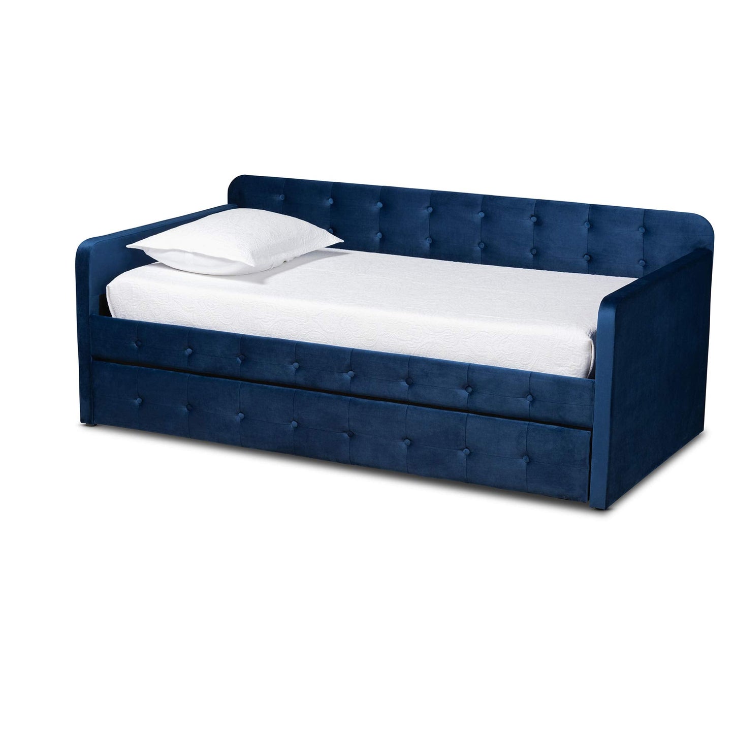 Baxton Studio Daybeds, Twin, Navy Blue