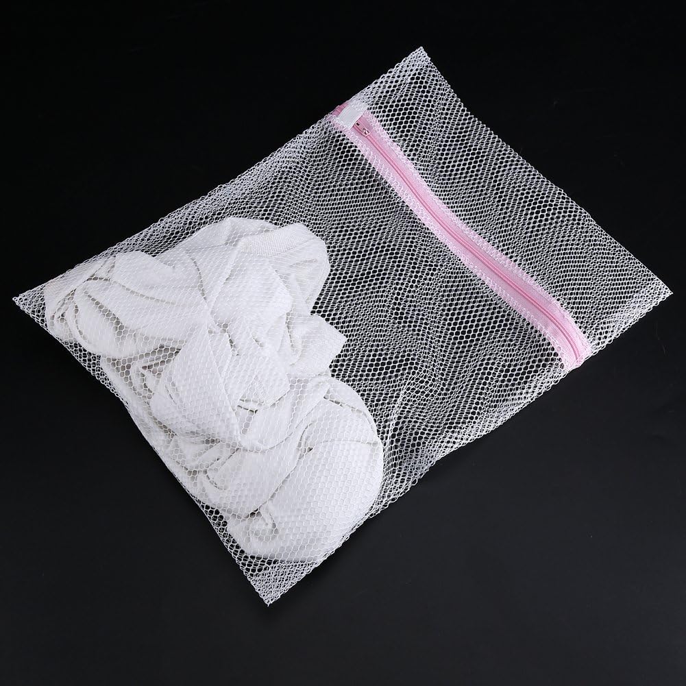 Asixx Washing Bag - Zipped Lingerie Laundry Mesh Bag for Socks, Bra, Underwear (40 x 50cm #1)