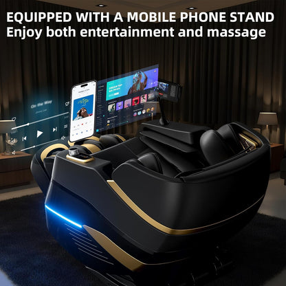 Massage Chair Full Body,Zero Gravity 3D SL-Track Shiatsu Massage Recliner Chair Built-in Heat System Airbag Massage with Body Scan, Deep Yoga Stretch, Calfrest Extension And Foot And Back massage