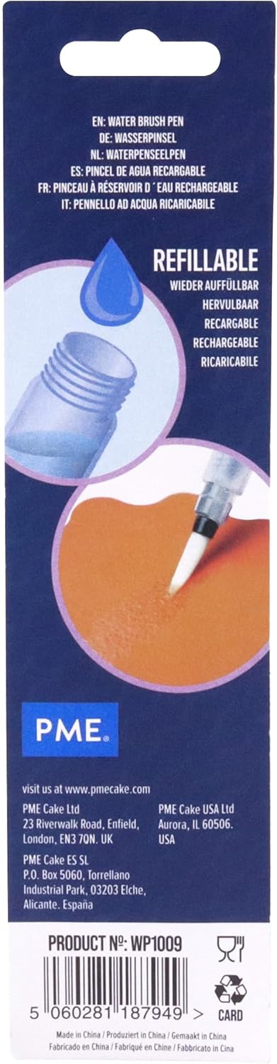 PME WP1009 Water Pen/Brush for Sugarcraft, Standard, Transparent