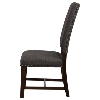 Coaster Home Furnishings Twain Upholstered Dining Side Chair Warm Grey 109142 (Set of 2)
