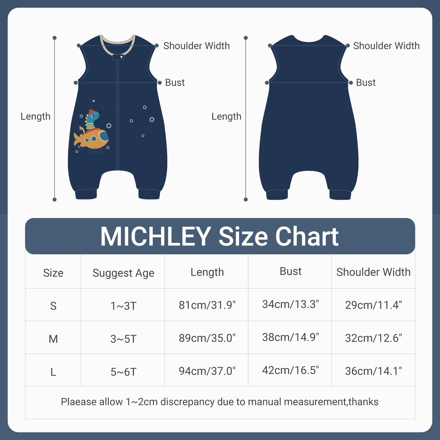 MICHLEY Kids Sleeveless Zipper Sleeping Bag, Autumn Winter Sleeping Sack Polyester Wearable Blankets for Boy Girl, Dragon, L